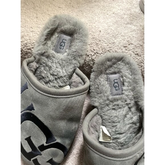 UGG Men's Scuff Slip-On Shearling Slippers Gray Size 9 Casual - Picture 4 of 6
